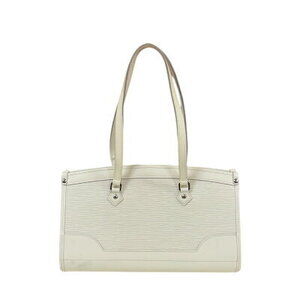 Louis Vuitton Madeleine Epi Shoulder Bag Leather White
